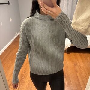 BP. Gray Ribbed Sweater